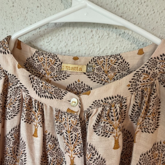 Matta Bheeti Treetop Top Size Medium in Gold - Picture 9 of 12